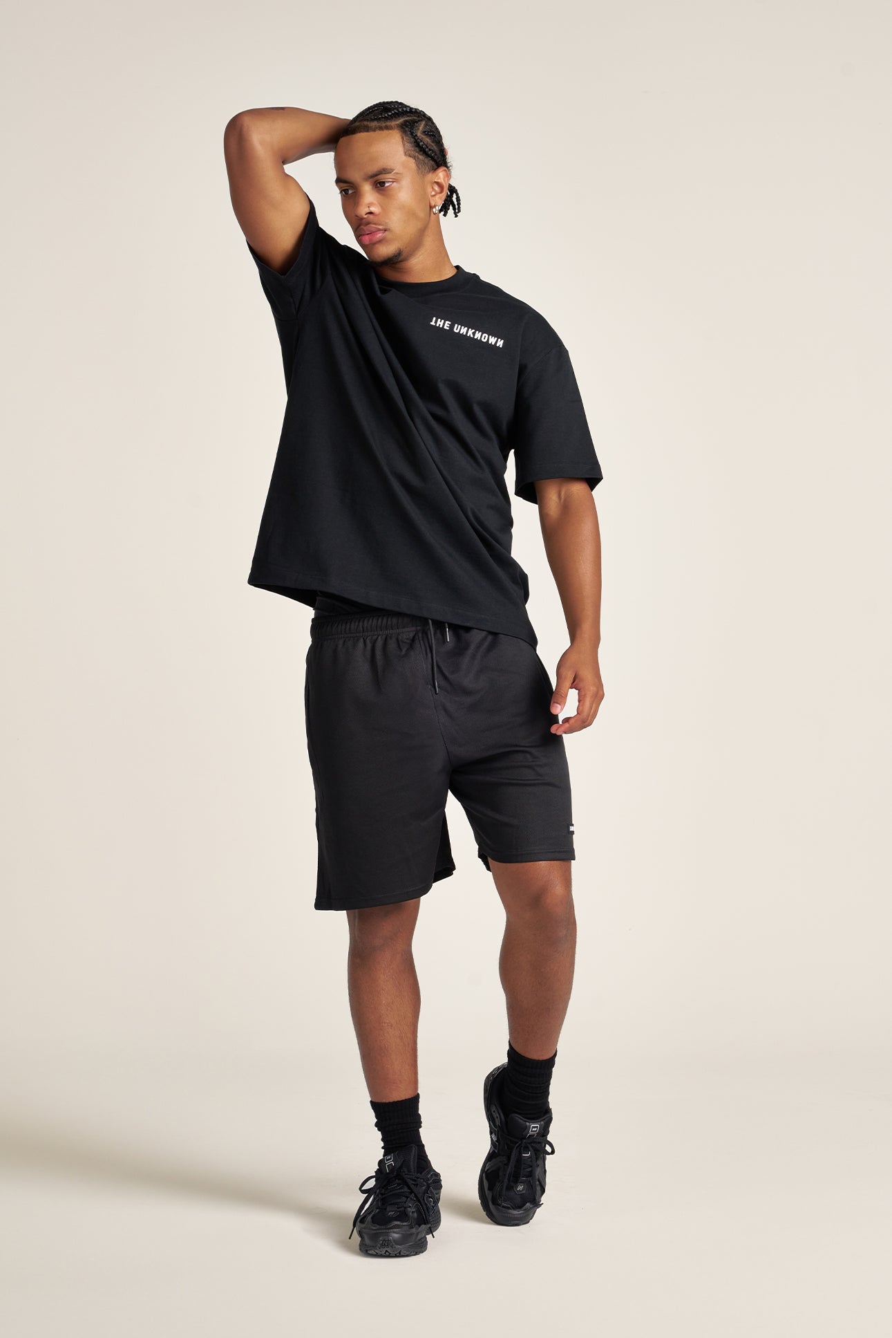 'ORIGINALS' MESH SHORTS - BLACK